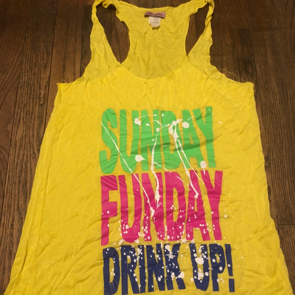 Yellow race back shirt ... 💛💛
